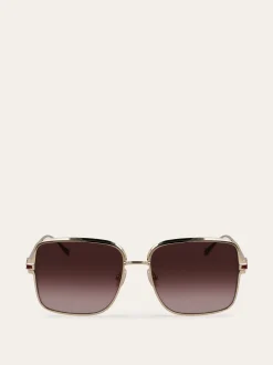 Rectangular frame sunglasses - Women
