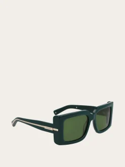 Rectangular frame sunglasses - Women