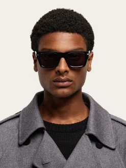 Rectangular frame sunglasses - Men