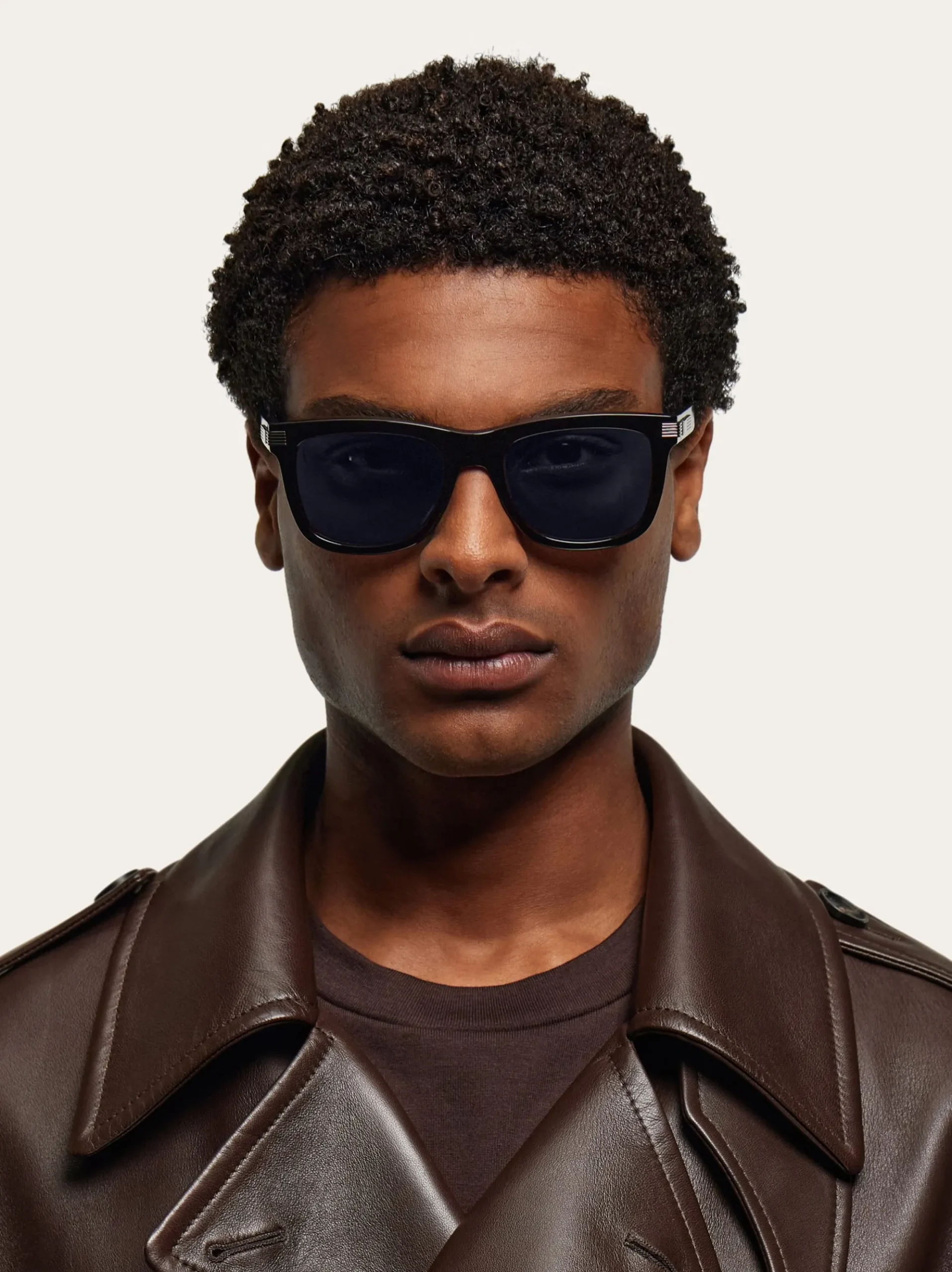 Rectangular frame sunglasses - Men