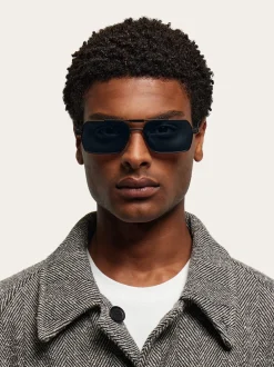 Rectangular frame sunglasses - Men
