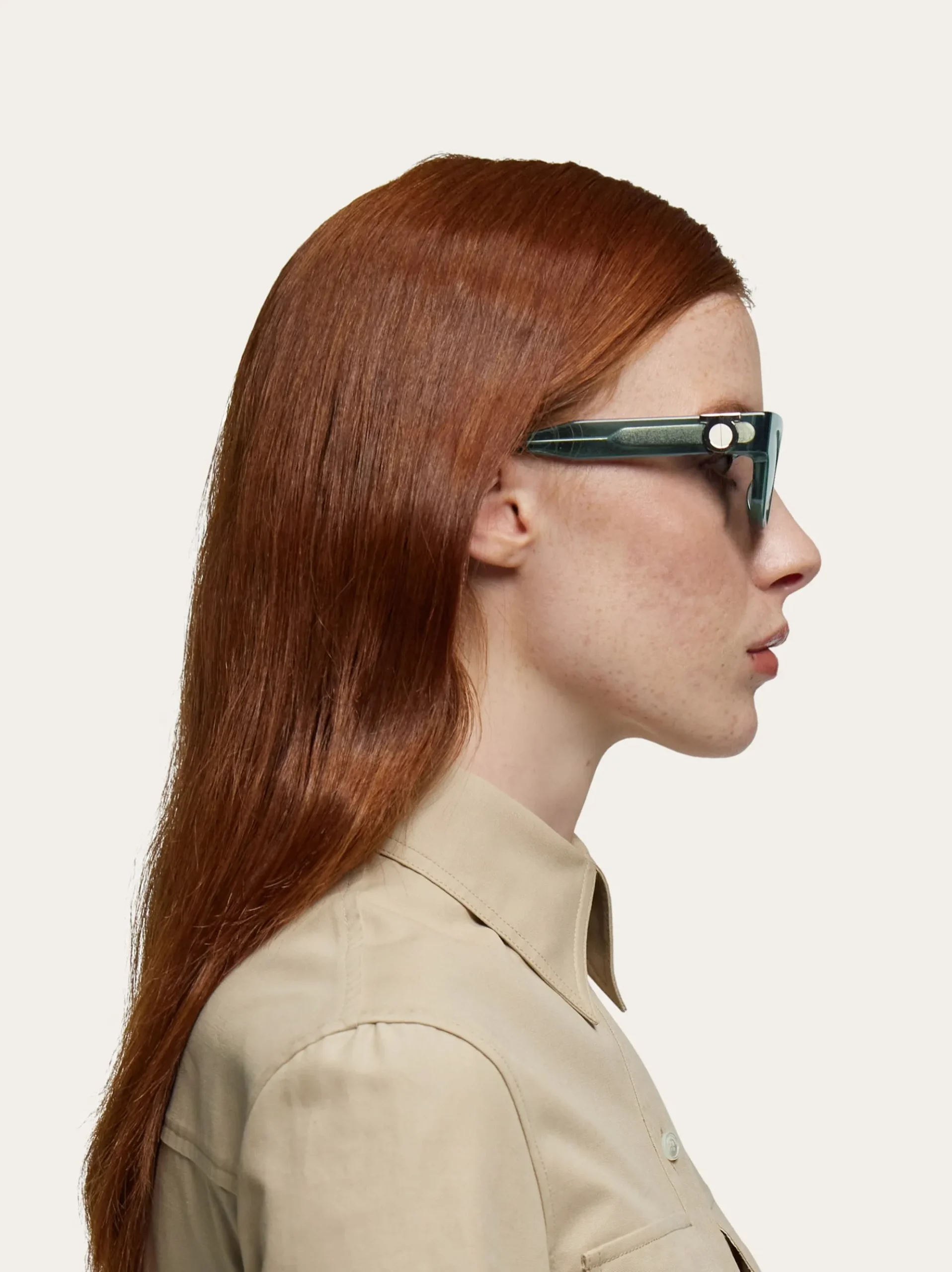 Rectangular frame sunglasses - Women