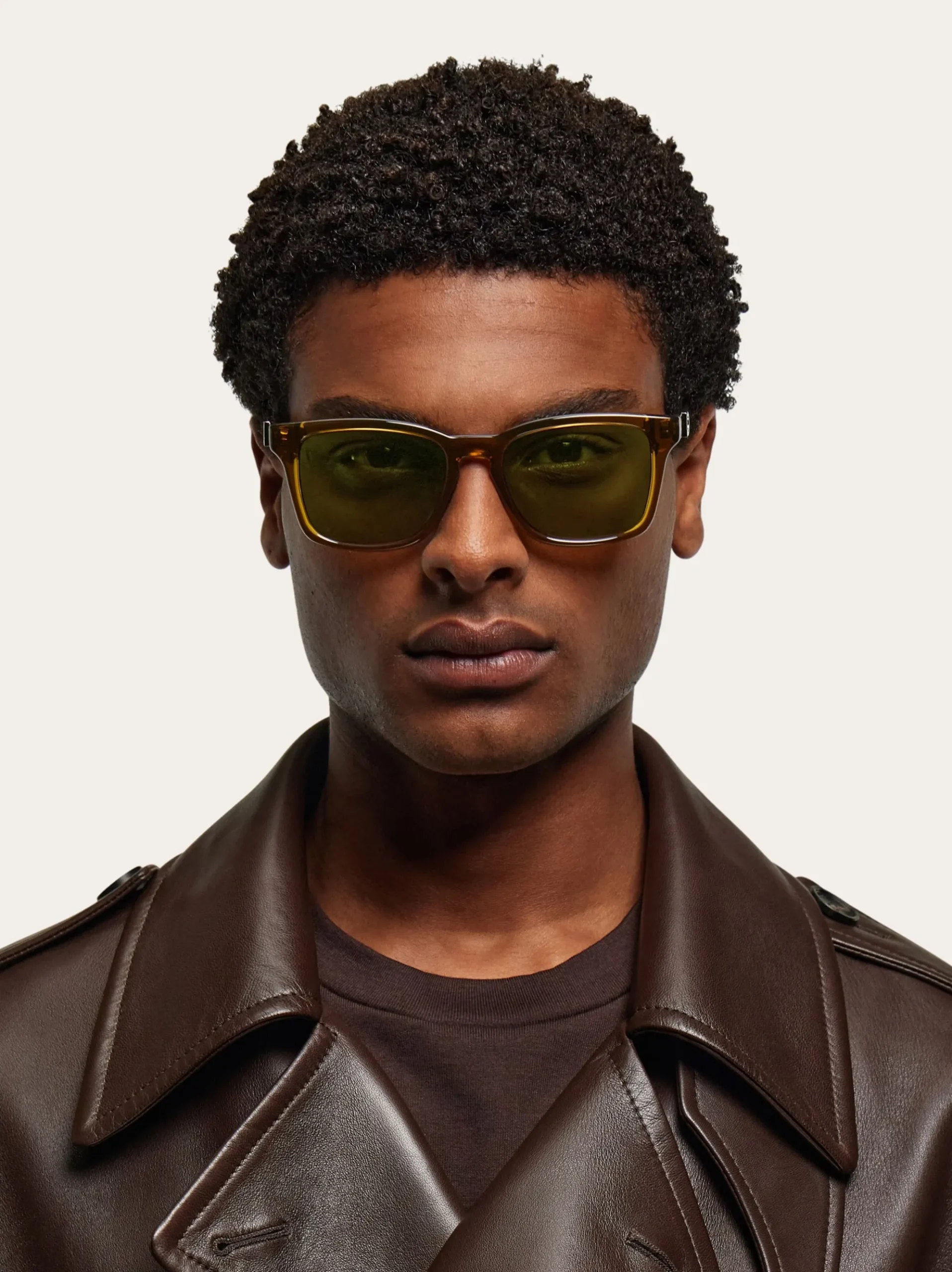 Rectangular frame sunglasses - Men