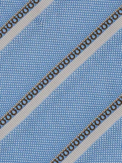 Regimental jacquard silk tie - Men