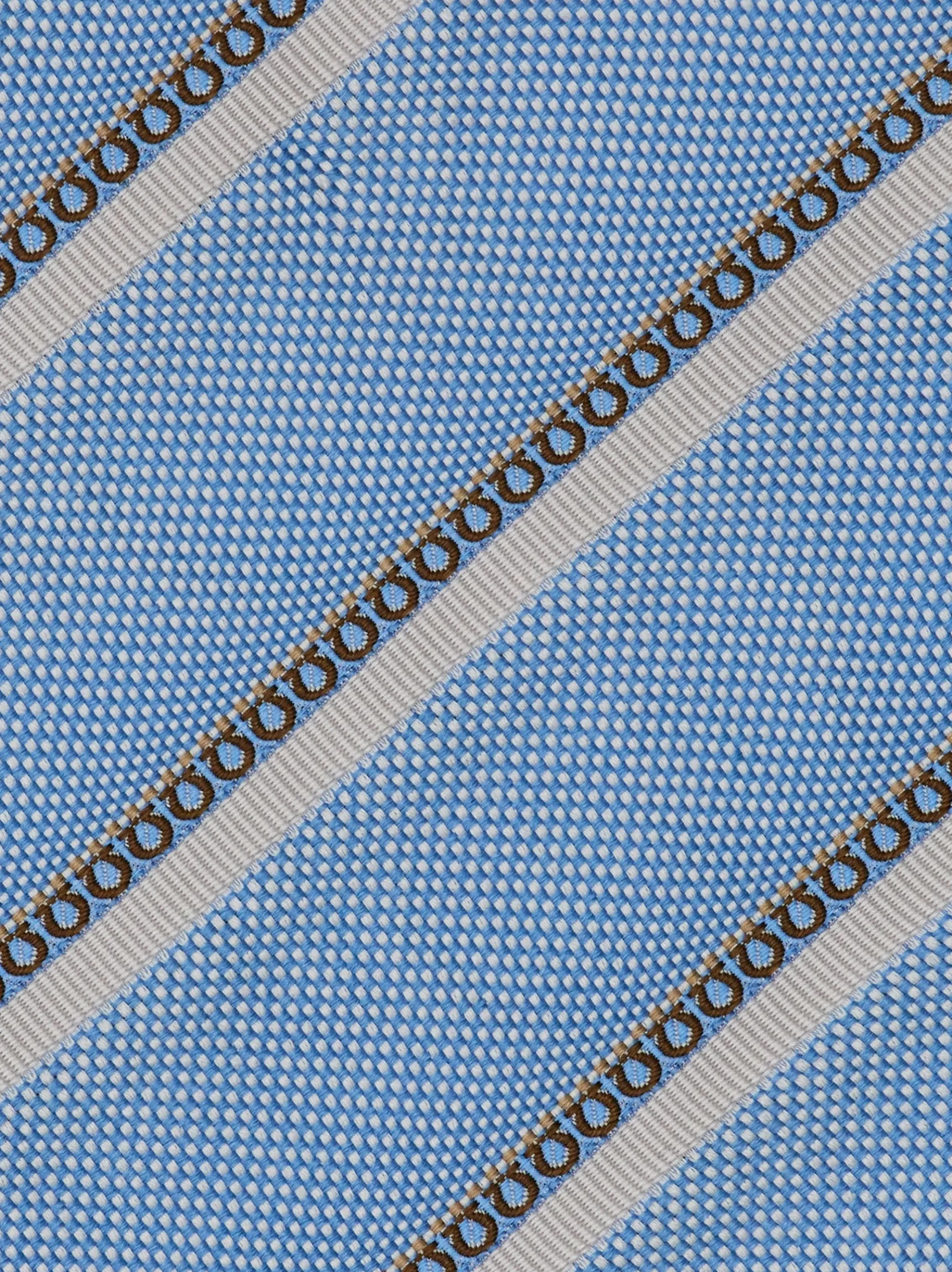 Regimental jacquard silk tie - Men