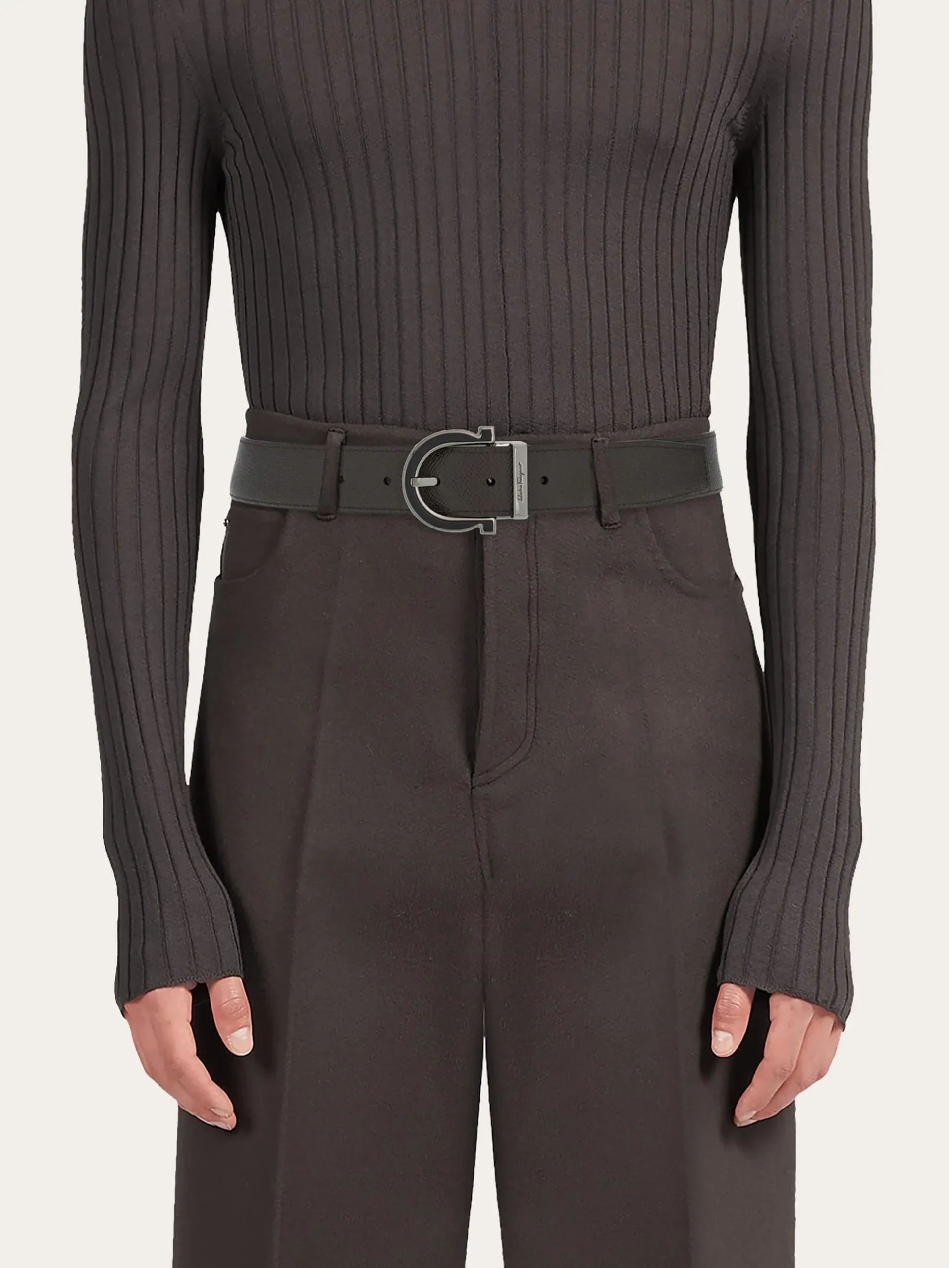 Reversible and adjustable belt - Men