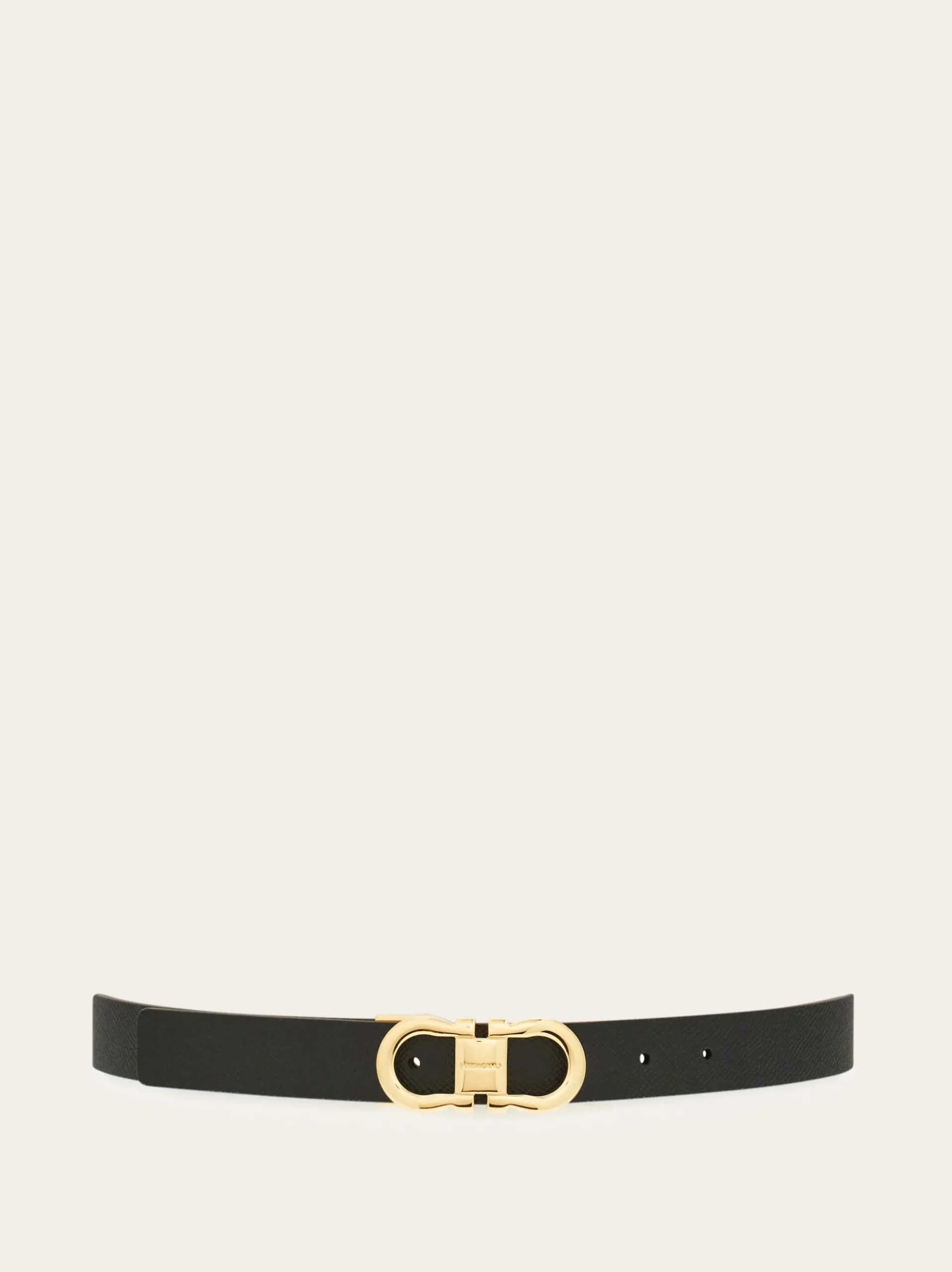 Reversible and adjustable Gancini belt - Women