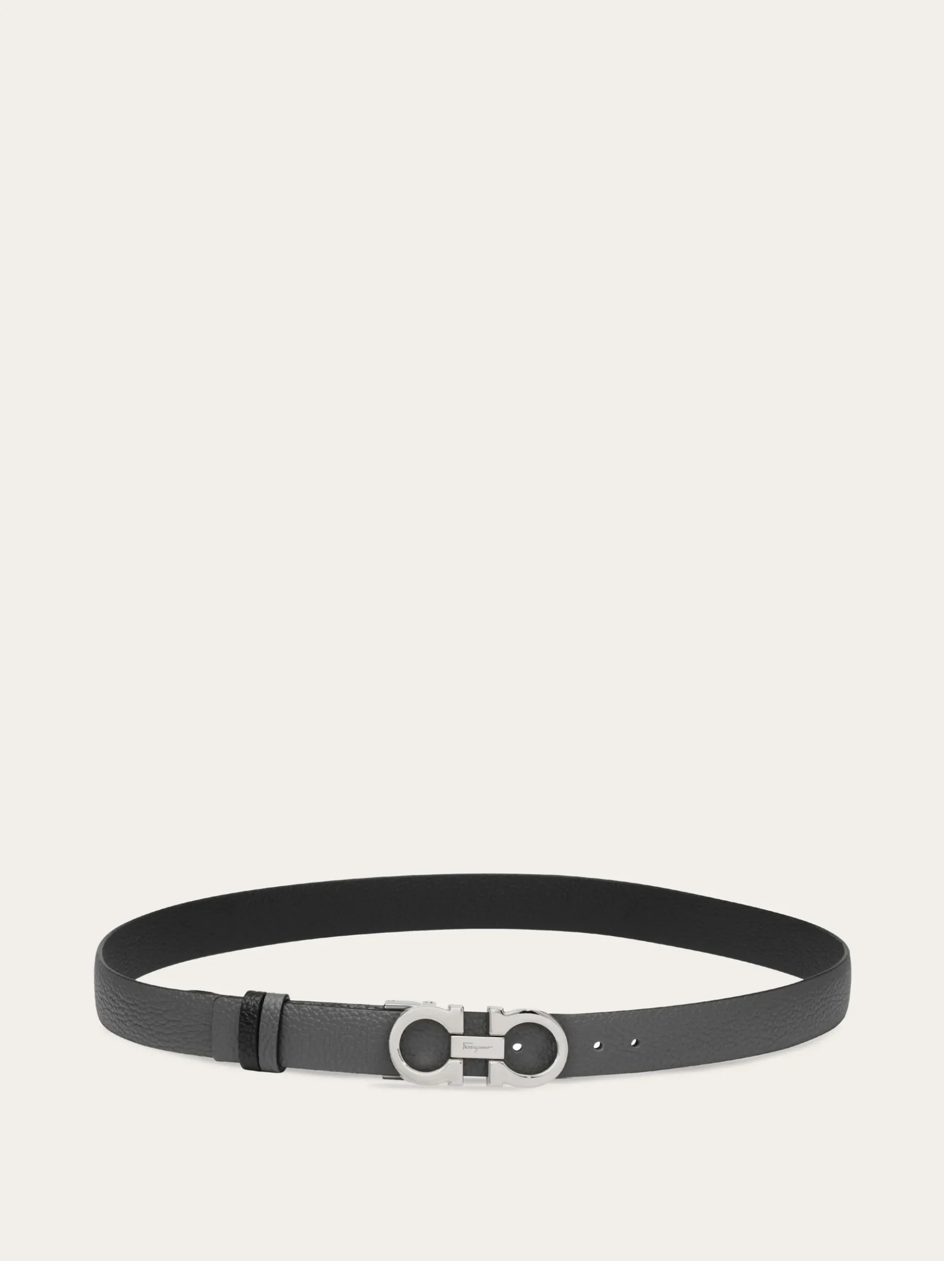 Reversible and adjustable Gancini belt - Women