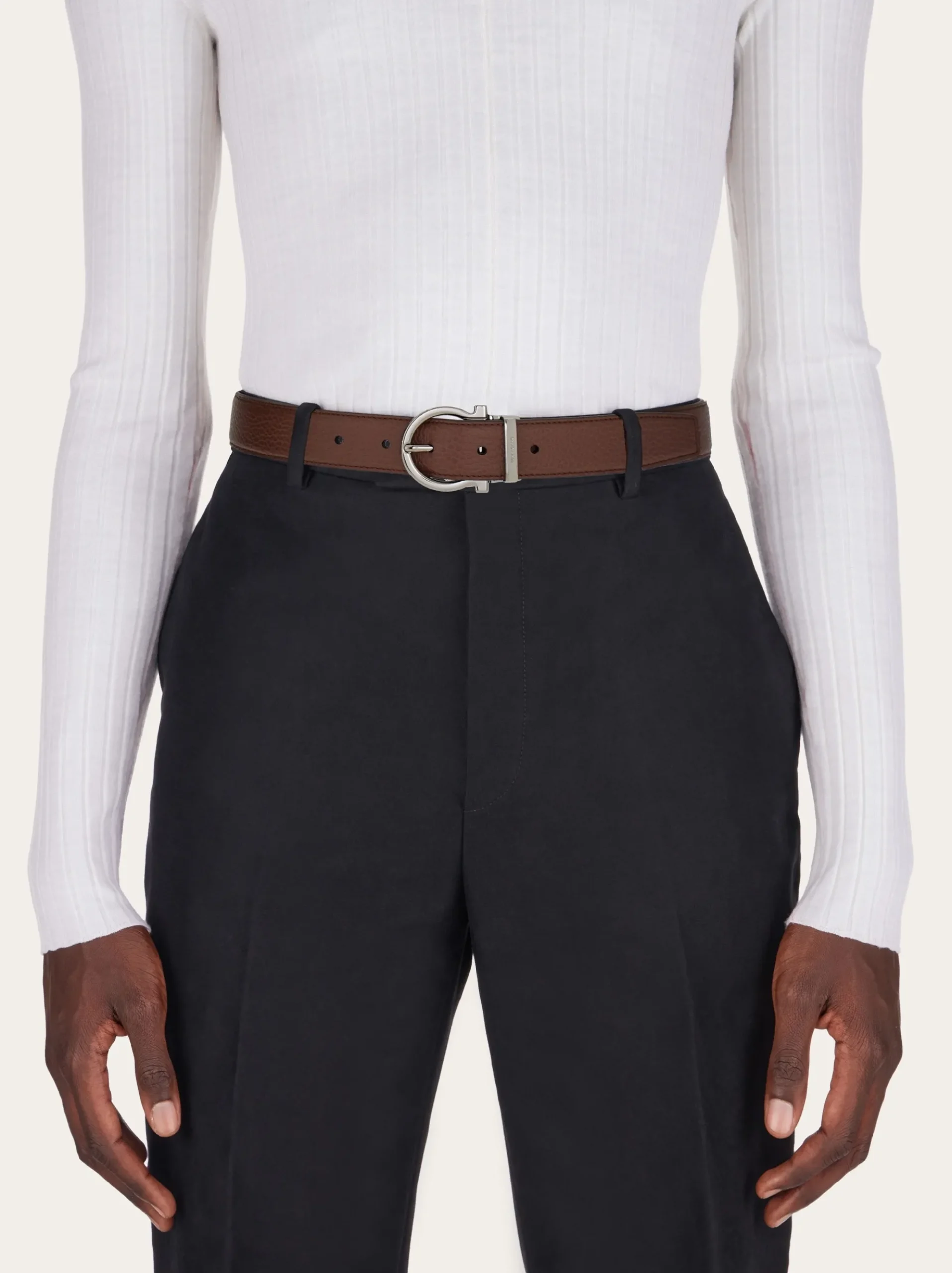 Reversible and adjustable belt - Men
