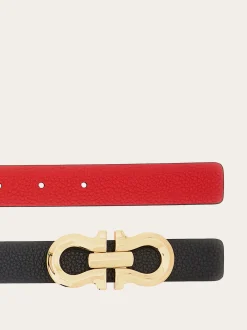 Reversible Gancini belt - Women