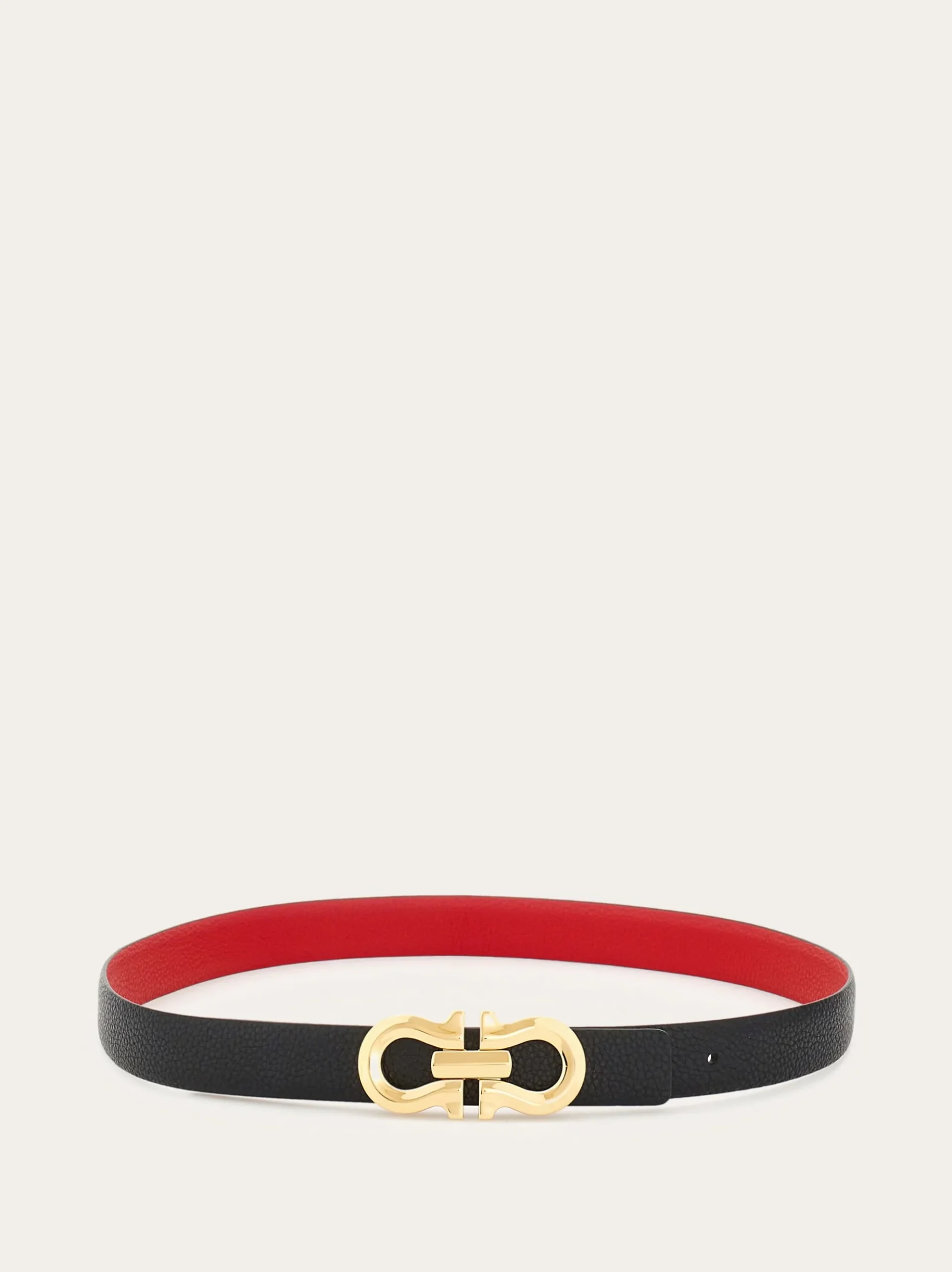 Reversible Gancini belt - Women