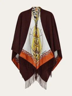 Reversible hood with Rooster print - Women