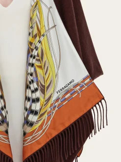Reversible hood with Rooster print - Women