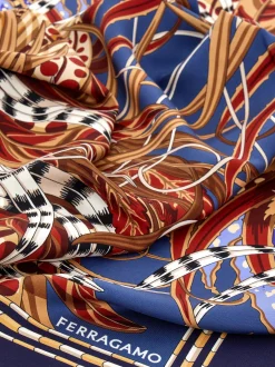 Rooster print silk scarf - Women