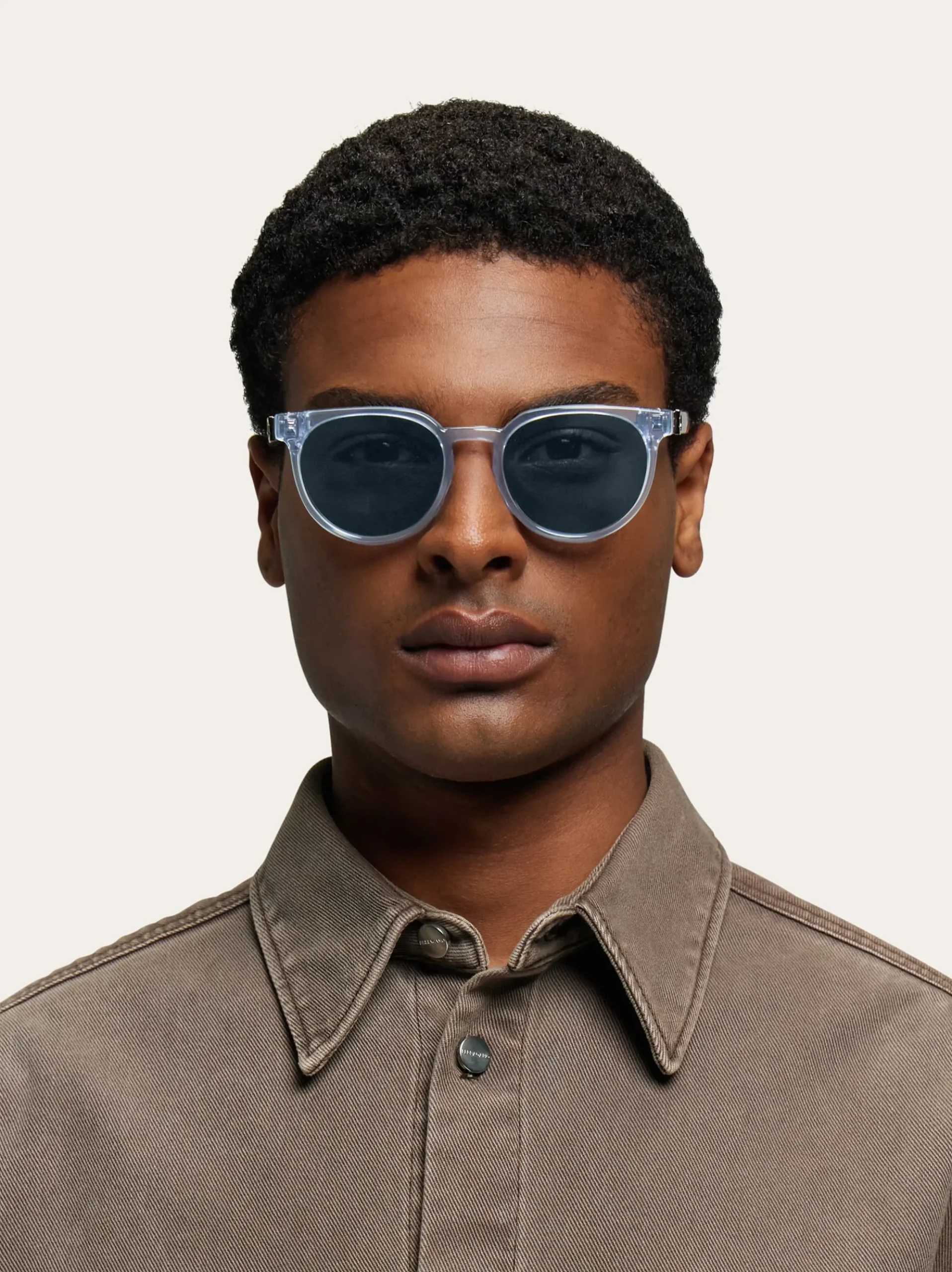Round frame sunglasses - Men