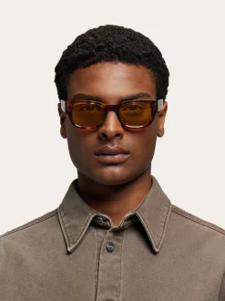 Round frame sunglasses - Men
