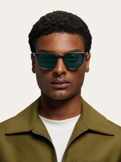 Round frame sunglasses - Men