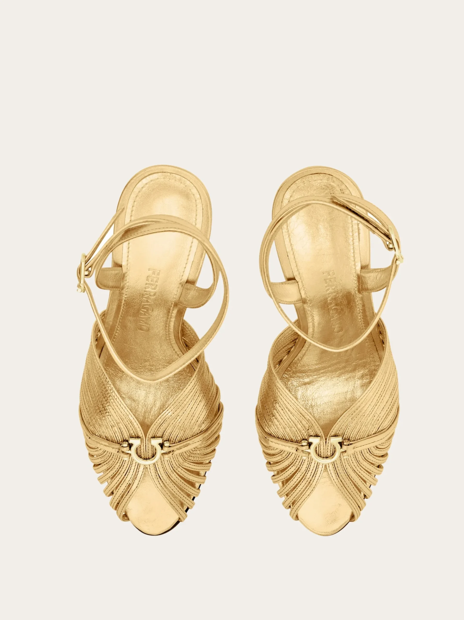 Sandal with Gancini element - Women