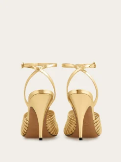 Sandal with Gancini element - Women