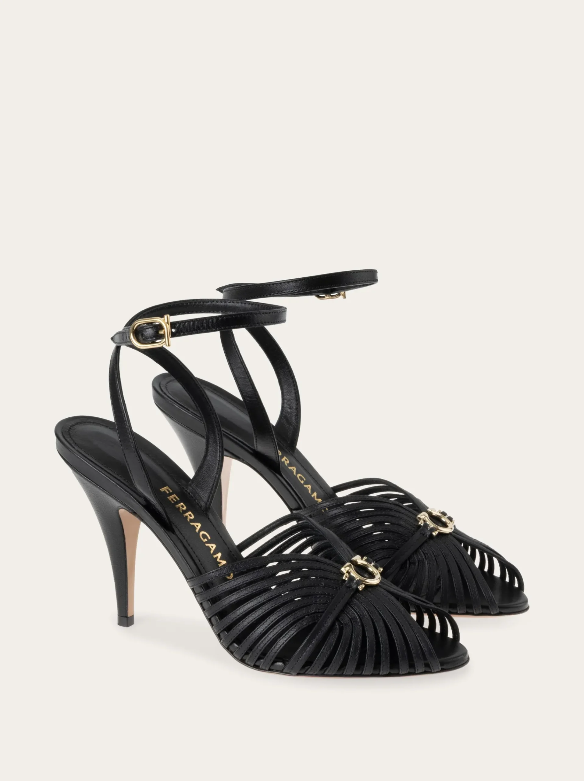 Sandal with Gancini element - Women