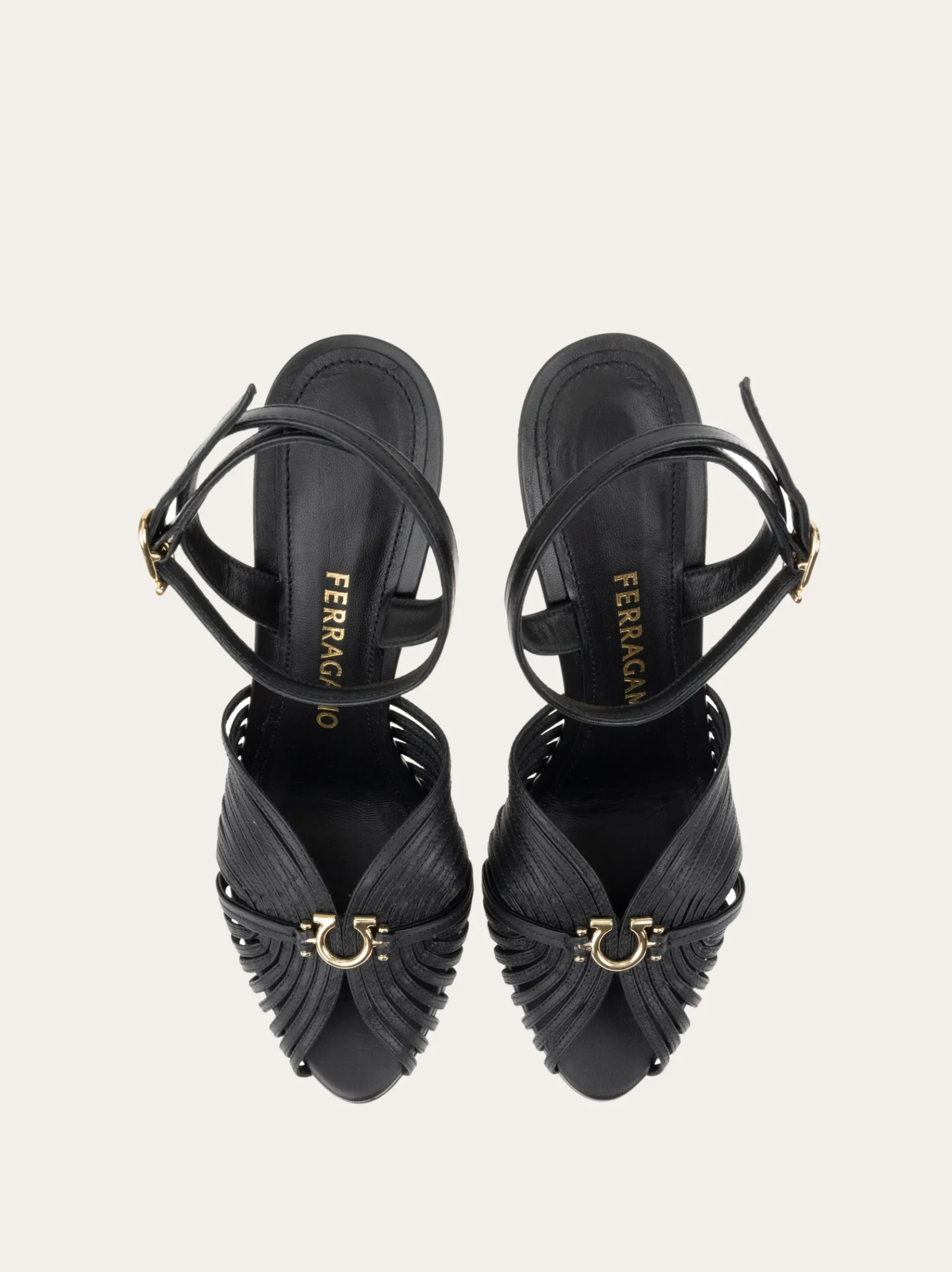 Sandal with Gancini element - Women
