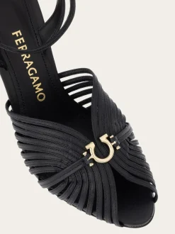 Sandal with Gancini element - Women
