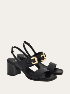 Sandal with Gancini ornament - Women