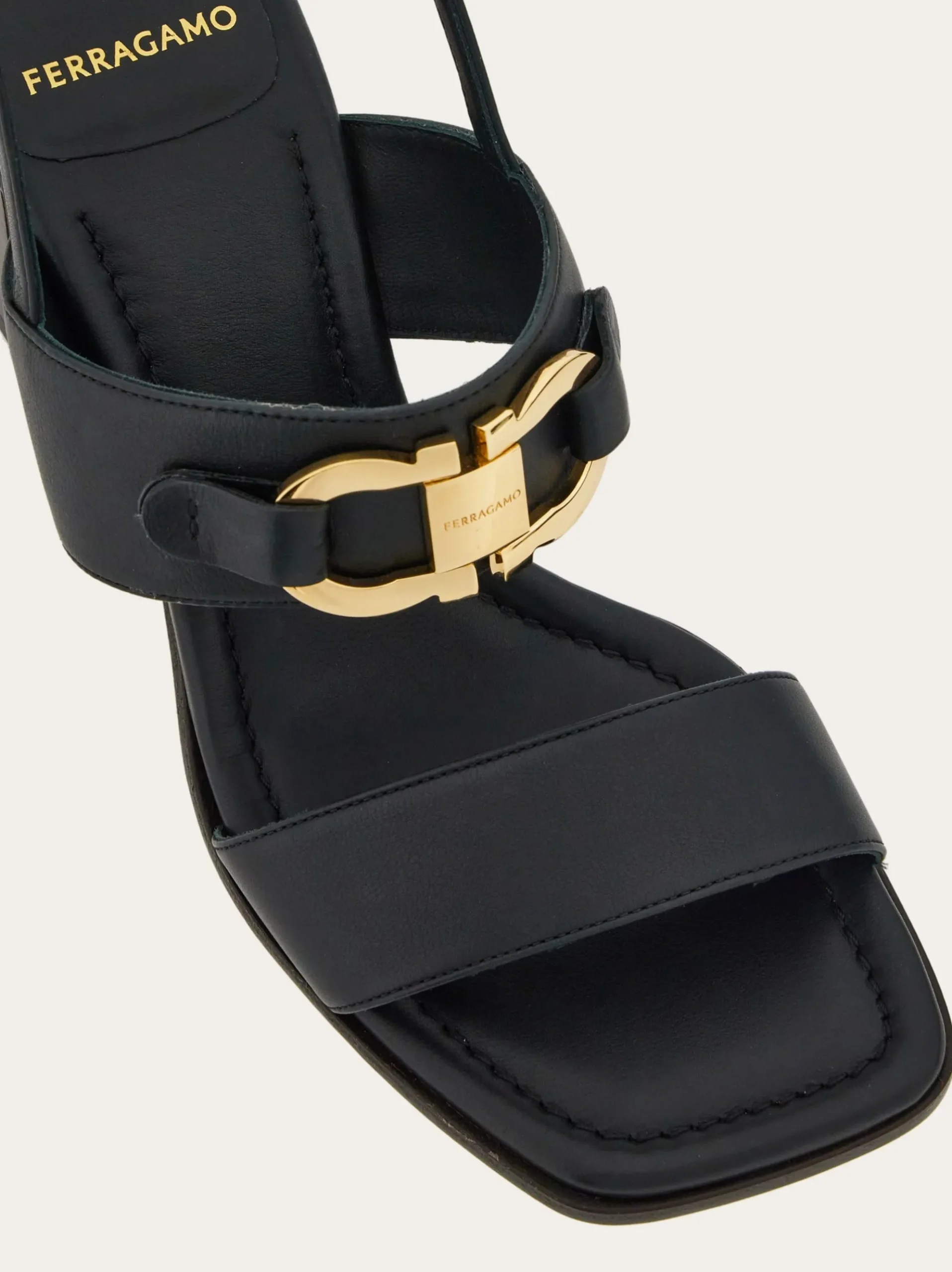 Sandal with Gancini ornament - Women