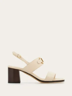 Sandal with Gancini ornament - Women