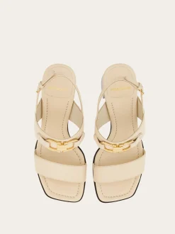 Sandal with Gancini ornament - Women