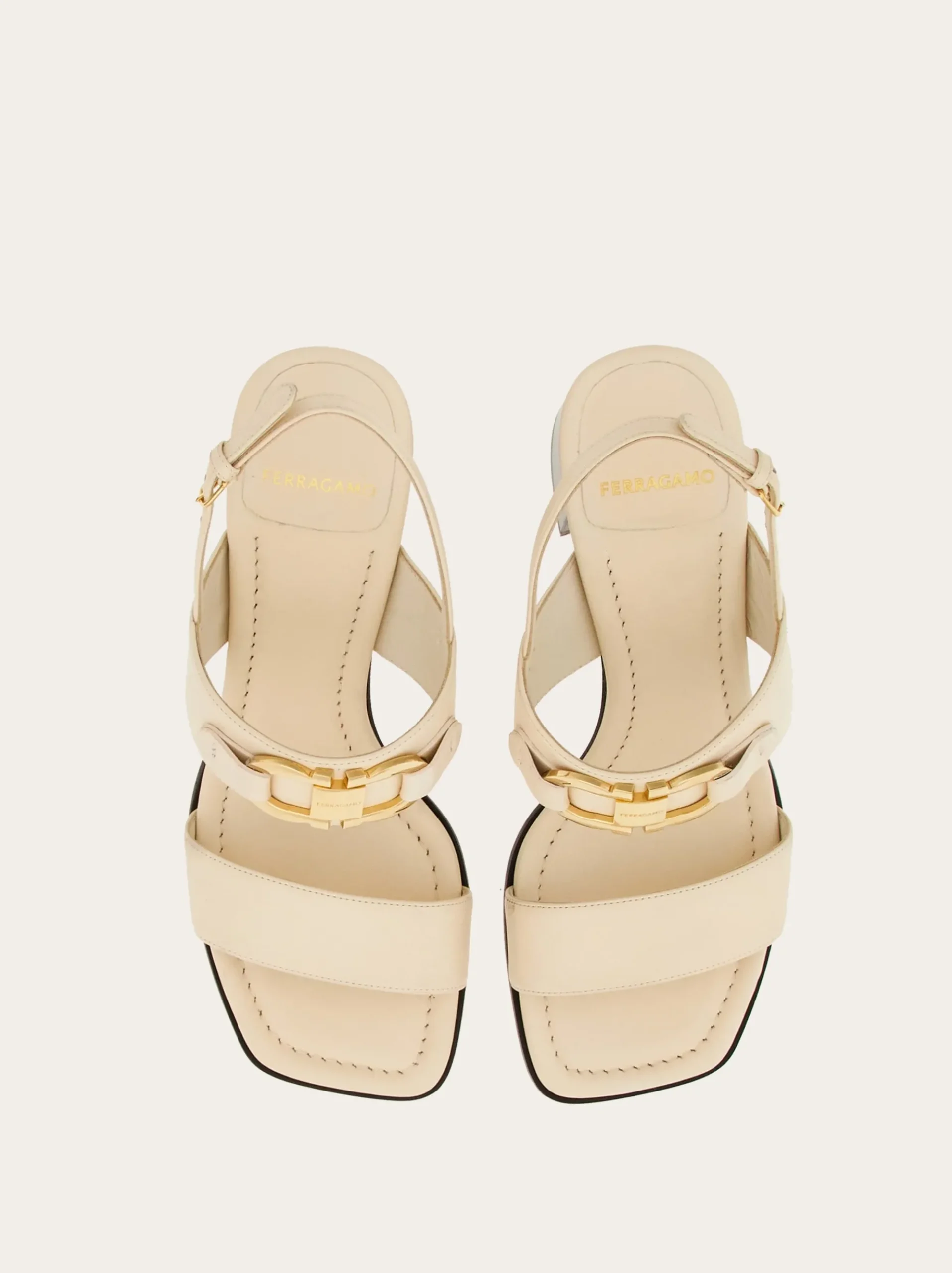 Sandal with Gancini ornament - Women