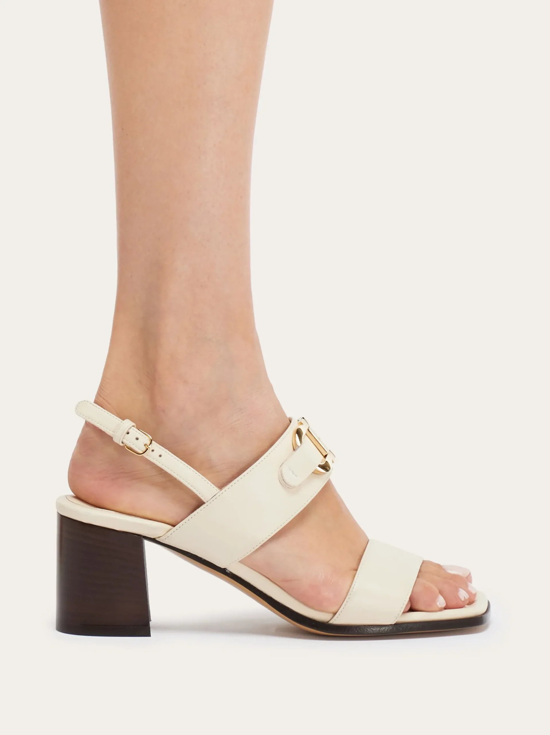 Sandal with Gancini ornament - Women