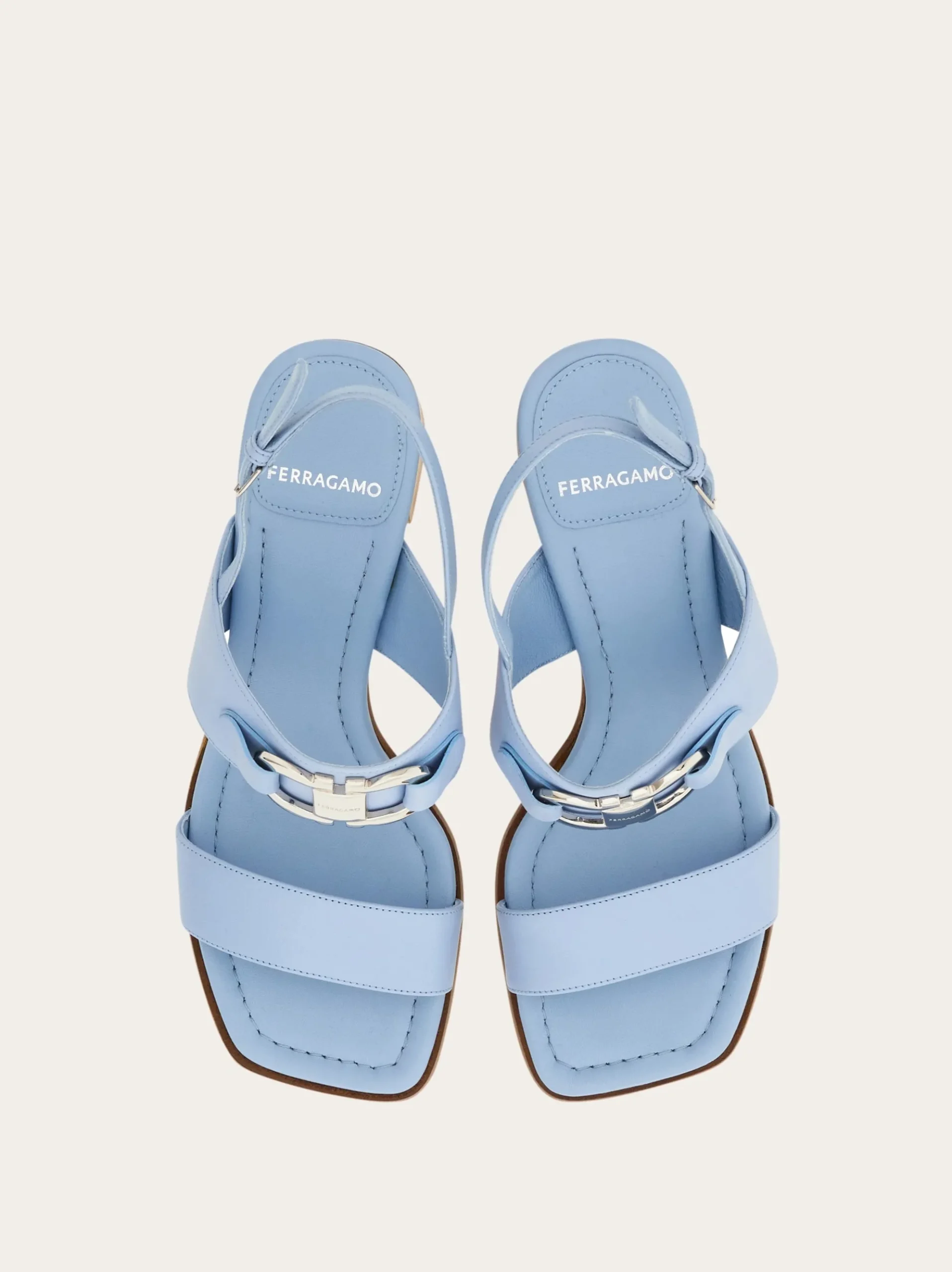 Sandal with Gancini ornament - Women