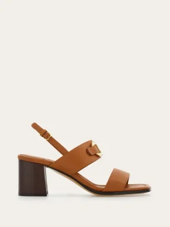 Sandal with Gancini ornament - Women