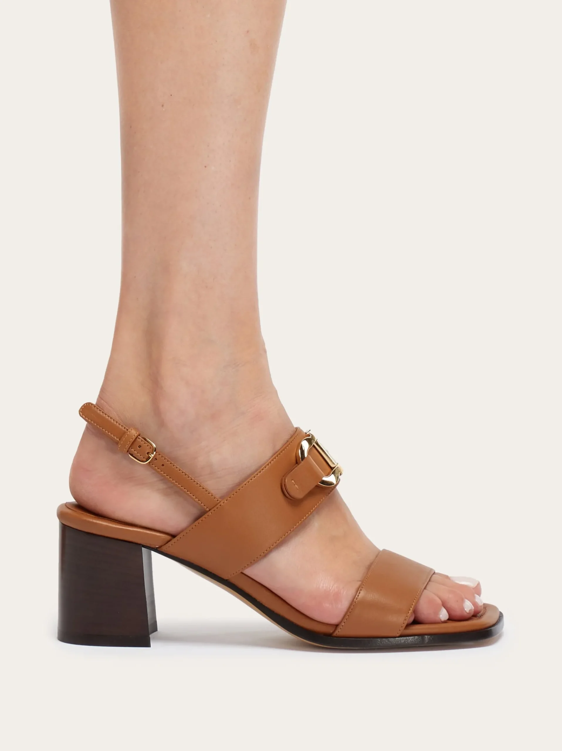 Sandal with Gancini ornament - Women
