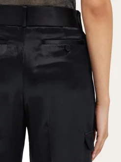 Satin cargo trouser - Women