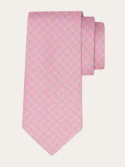 Seahorse print silk tie - Men