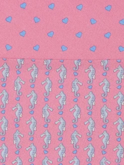 Seahorse print silk tie - Men