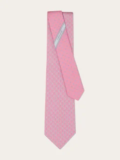 Seahorse print silk tie - Men
