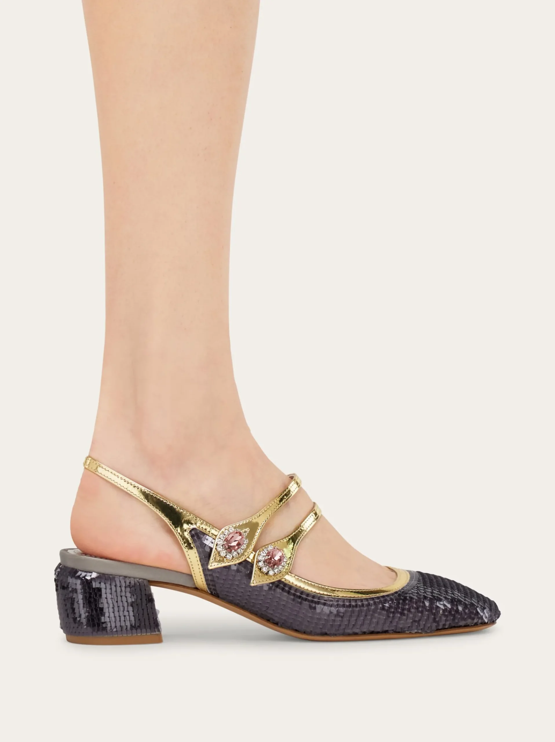 Sequin embellished slingback - Women
