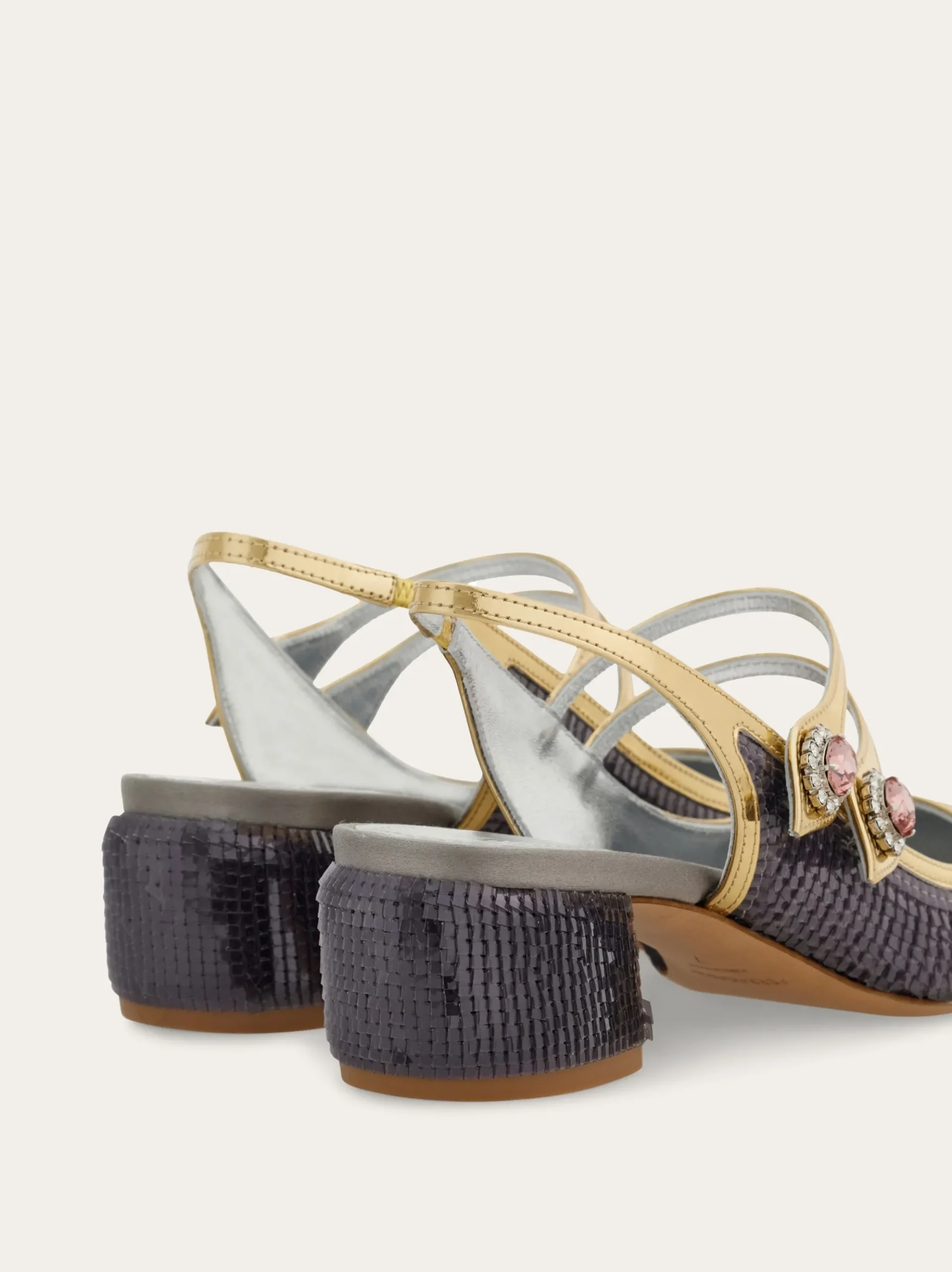 Sequin embellished slingback - Women
