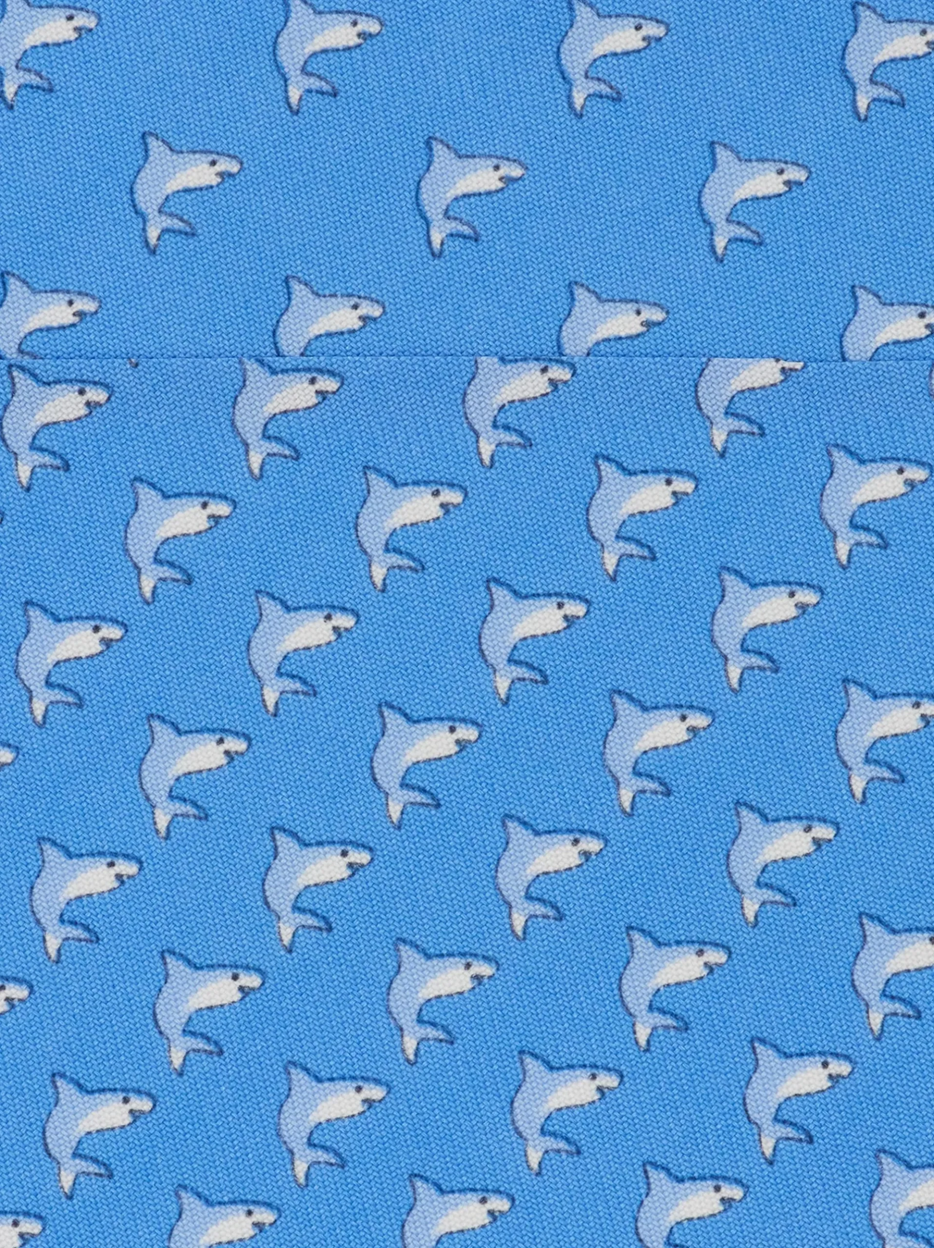 Shark print silk tie - Men