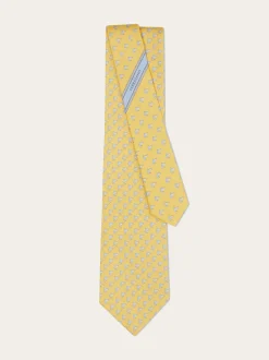 Shark print silk tie - Men