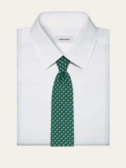 Shark print silk tie - Men