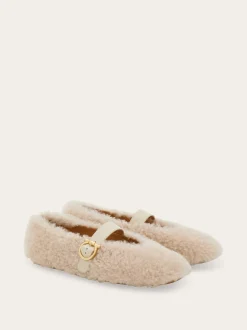Shearling ballet flat - Women