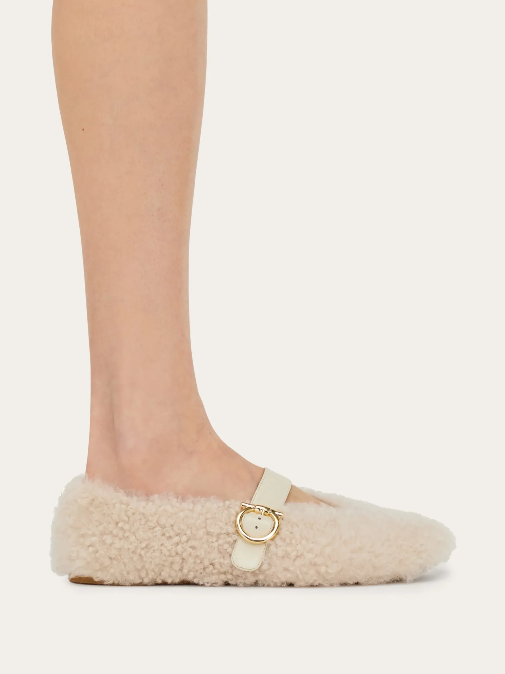 Shearling ballet flat - Women