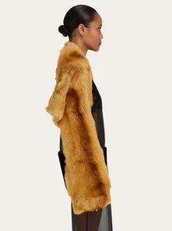 Shearling bolero coat - Women