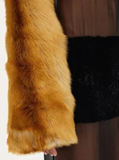 Shearling bolero coat - Women