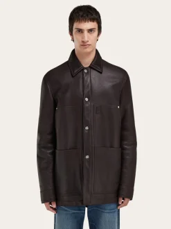 Sheepskin leather blouson - Men