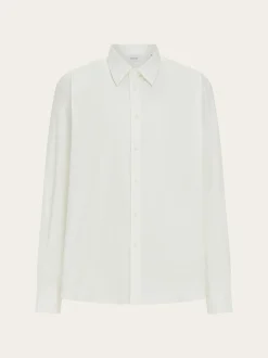 Shirt with tonal embroidered F - Men